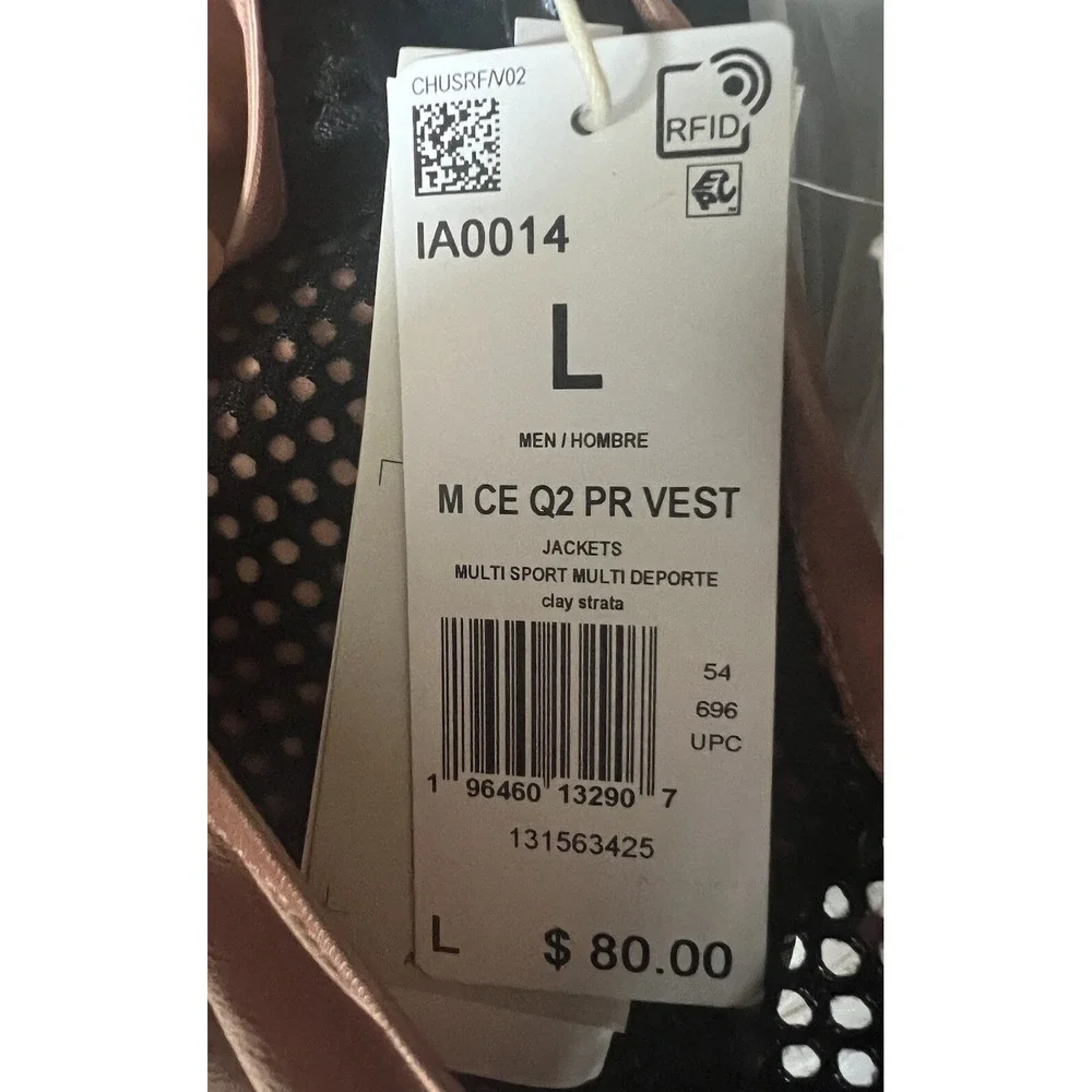 adidas City Escape Premium Vest Clay Strata Loose Fit Mens Size Large IA0014 $80